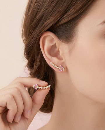 Butterfly Crystal Ear Crawlers