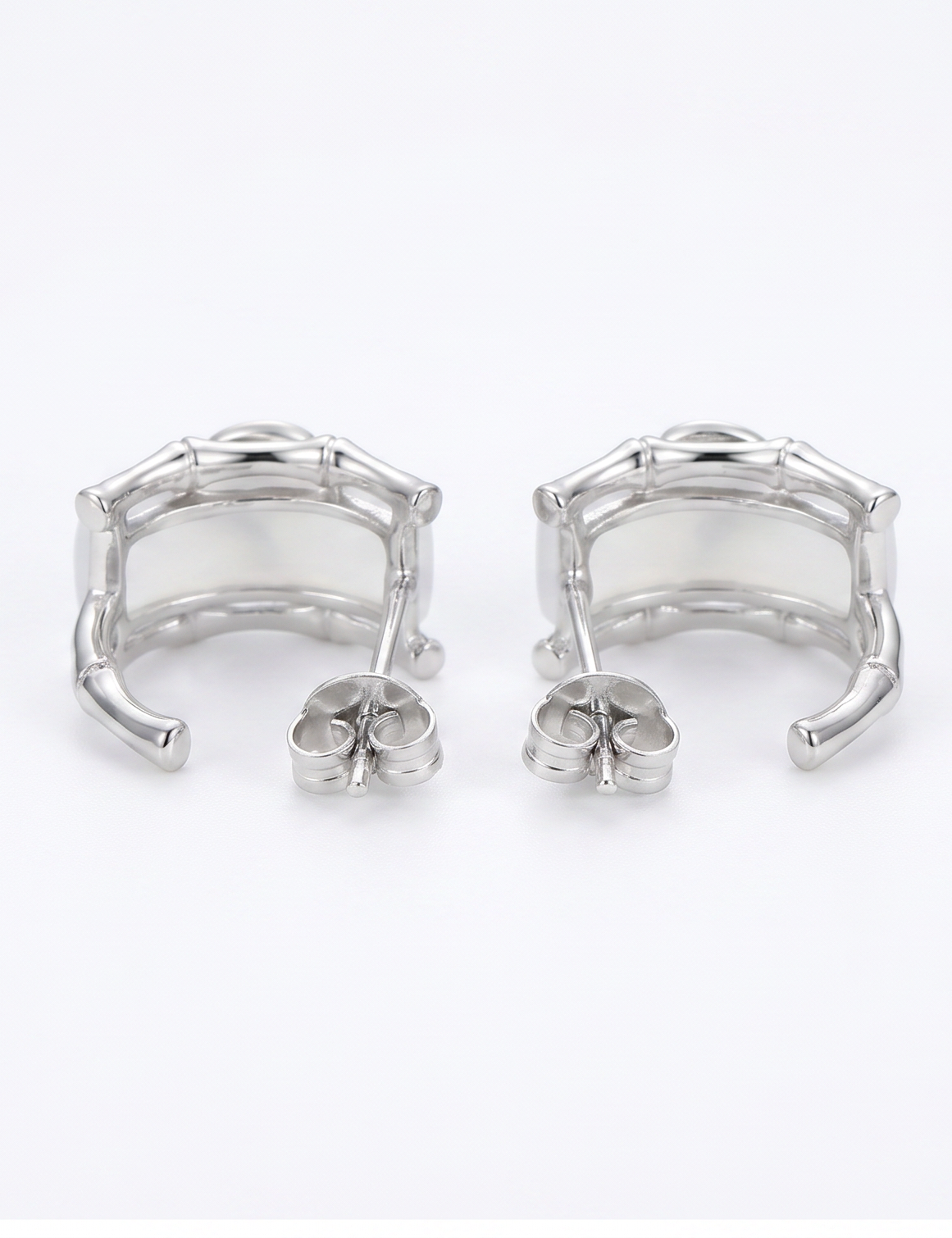 Botanical Silver Stud Earrings