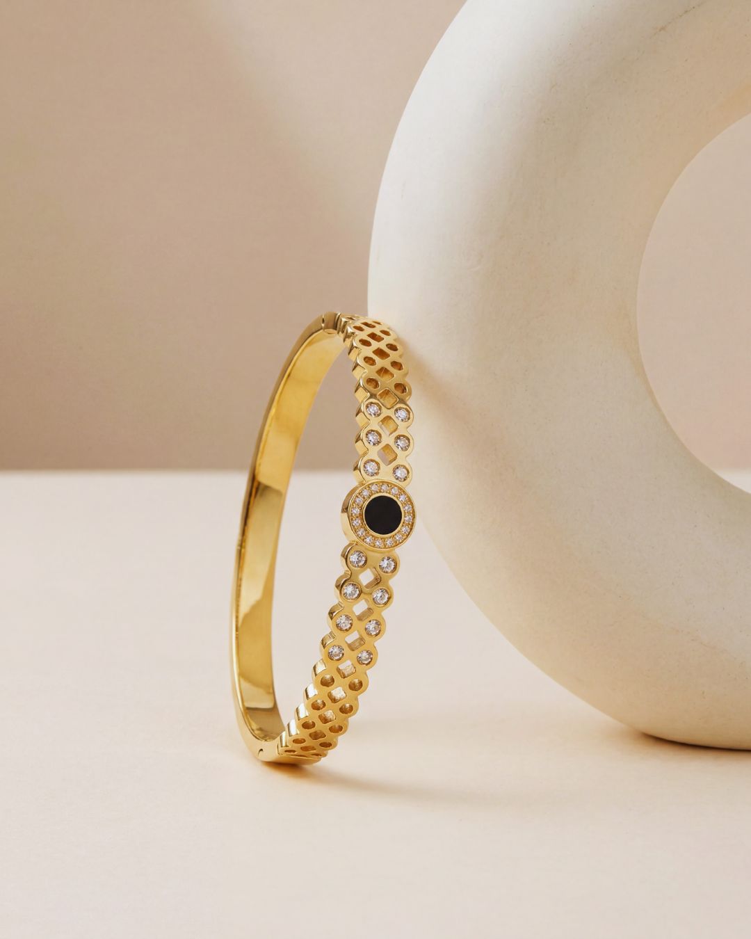 Textured Gold Bracelet