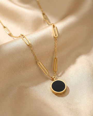 Layered Black Stone Necklace