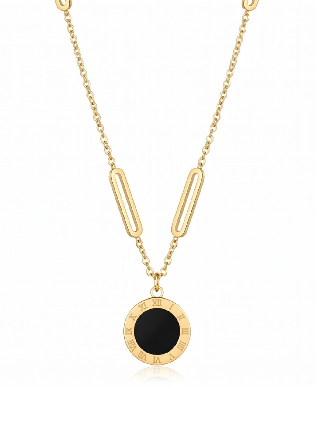 Layered Black Stone Necklace
