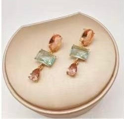 Emerald-Cut Drop Statement Earrings