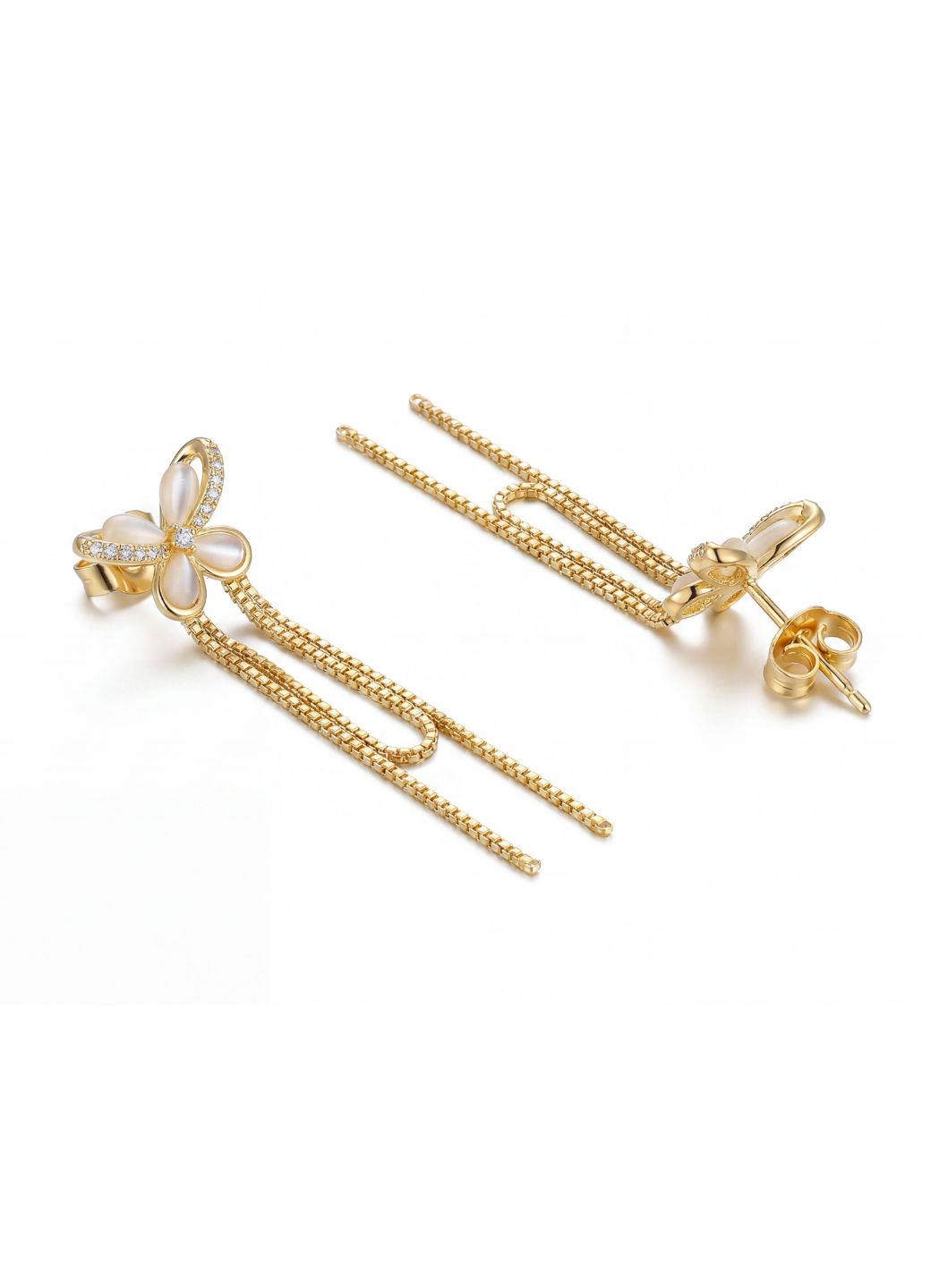 Butterfly Chain Drop Earrings