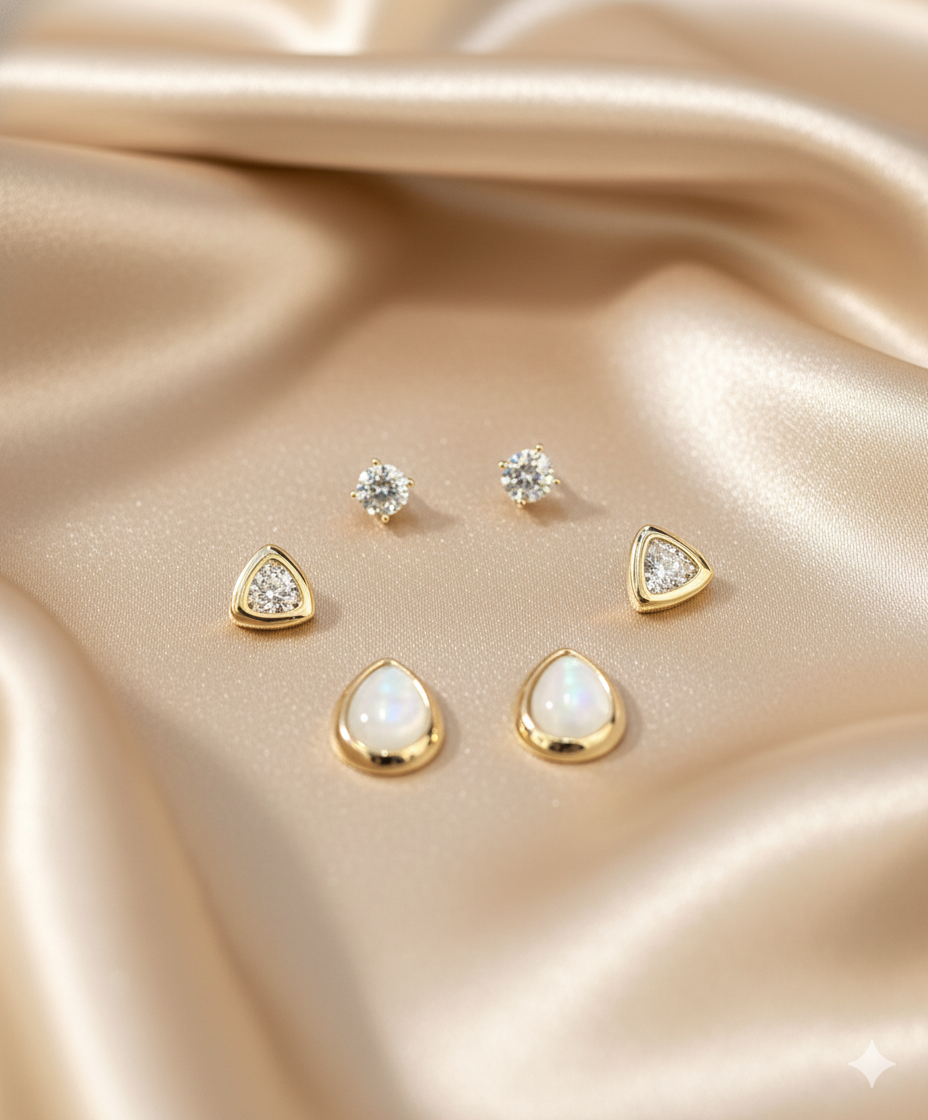 Trio Stud Earring Gift Set