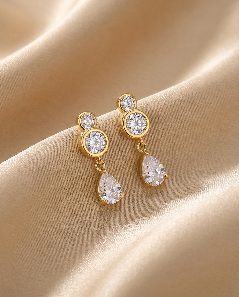 Gold Drop Earrings