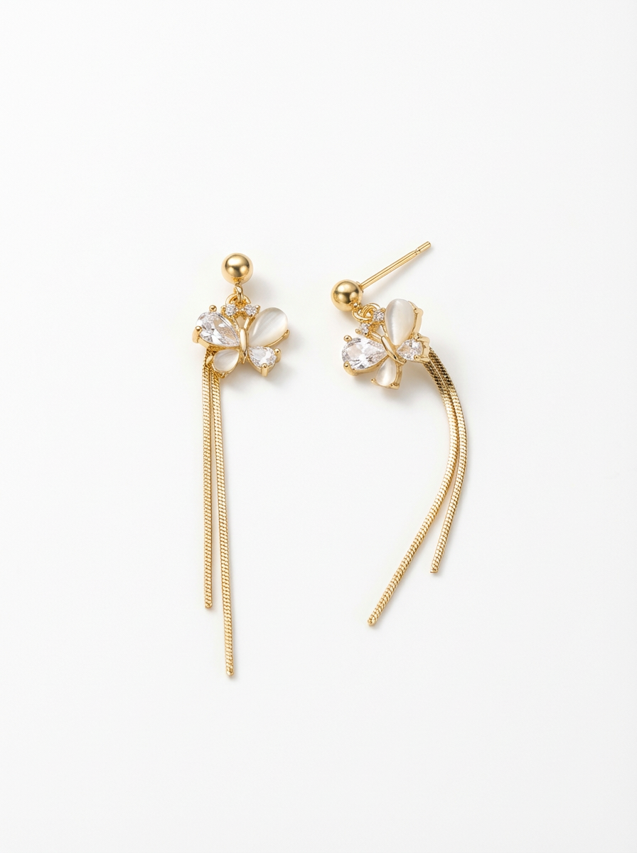 Linear Drop Earrings