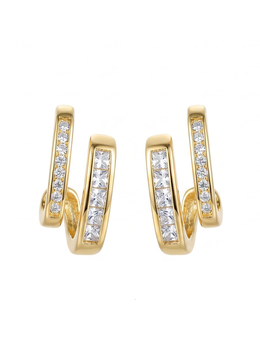 Interlocking Double Earrings