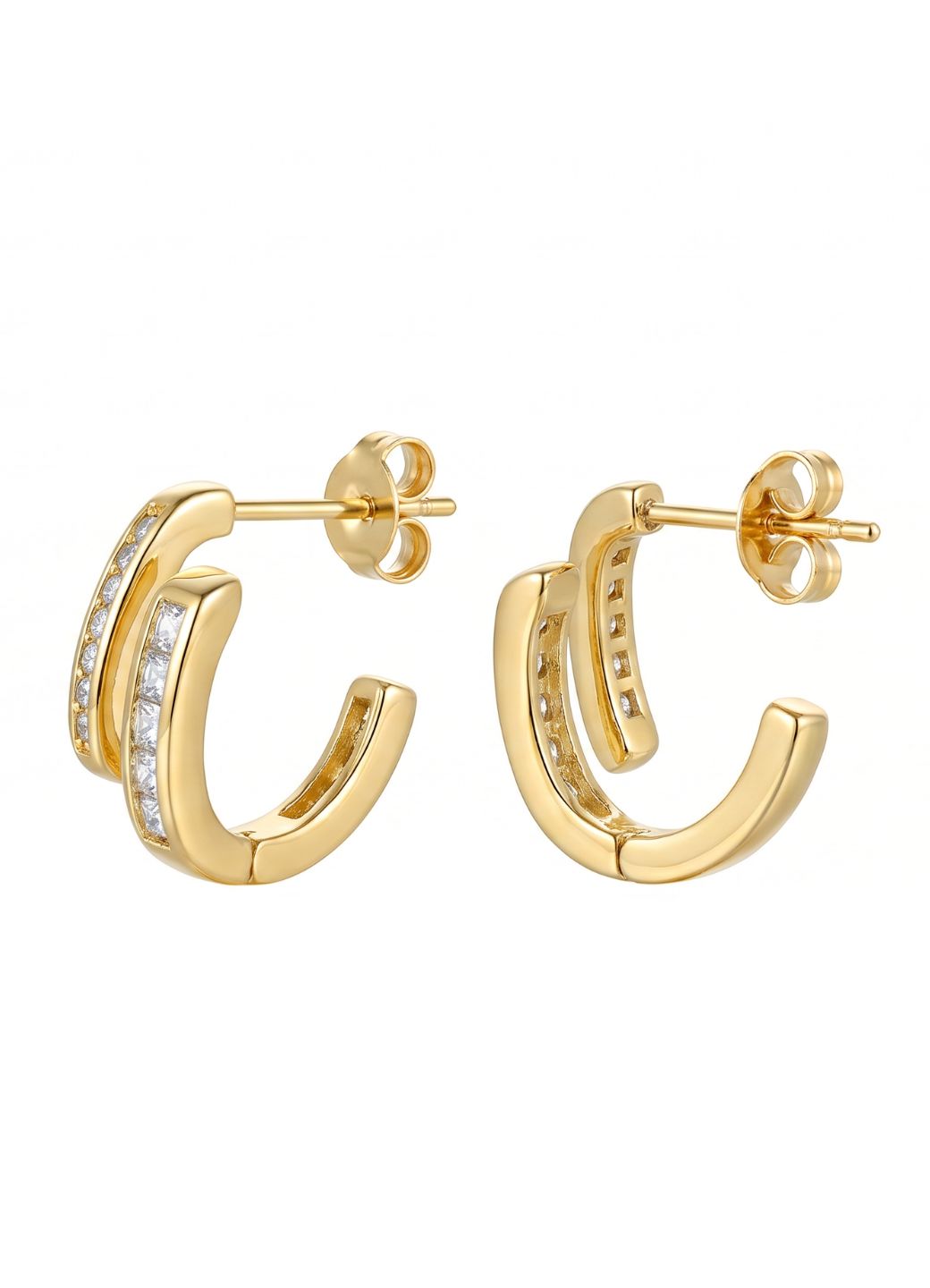 Interlocking Double Earrings