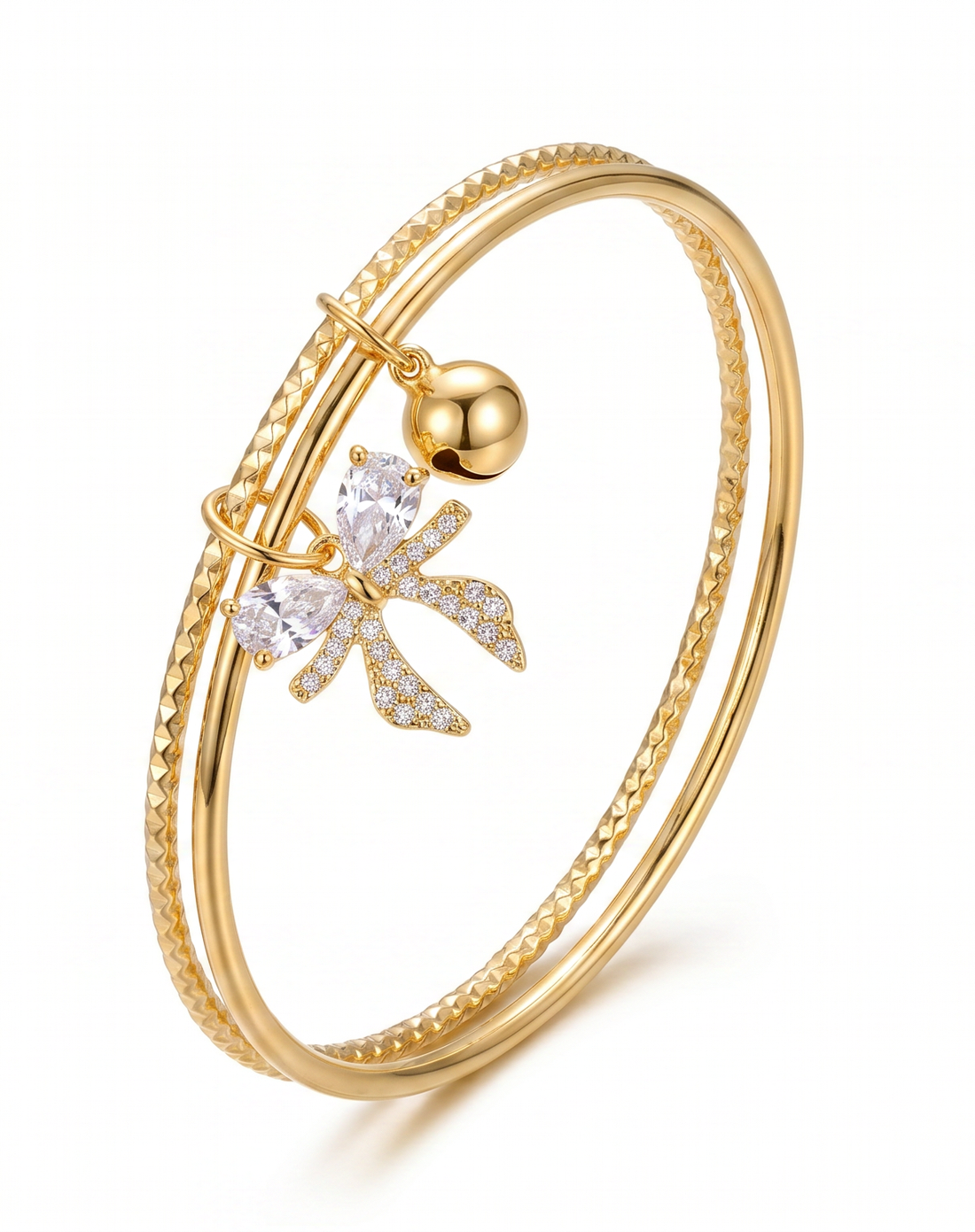 Crystal Dragonfly Charm Bracelet