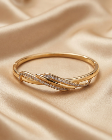 Twisted Braid Pave Bracelet