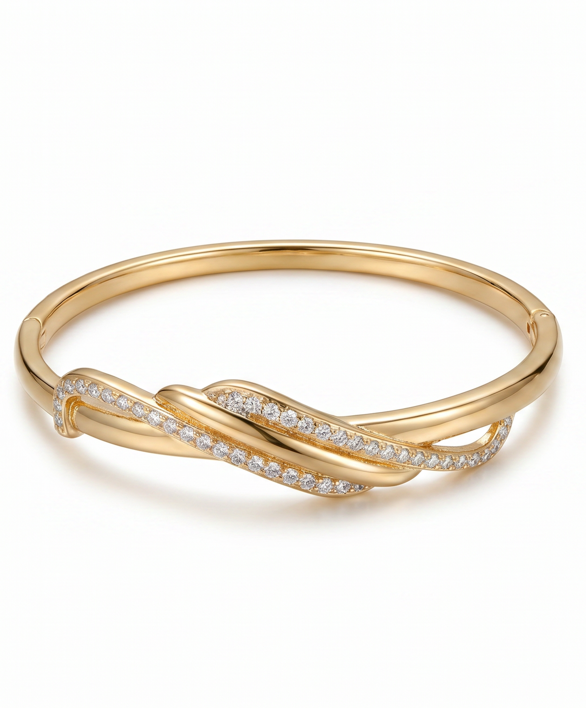 Twisted Braid Pave Bracelet