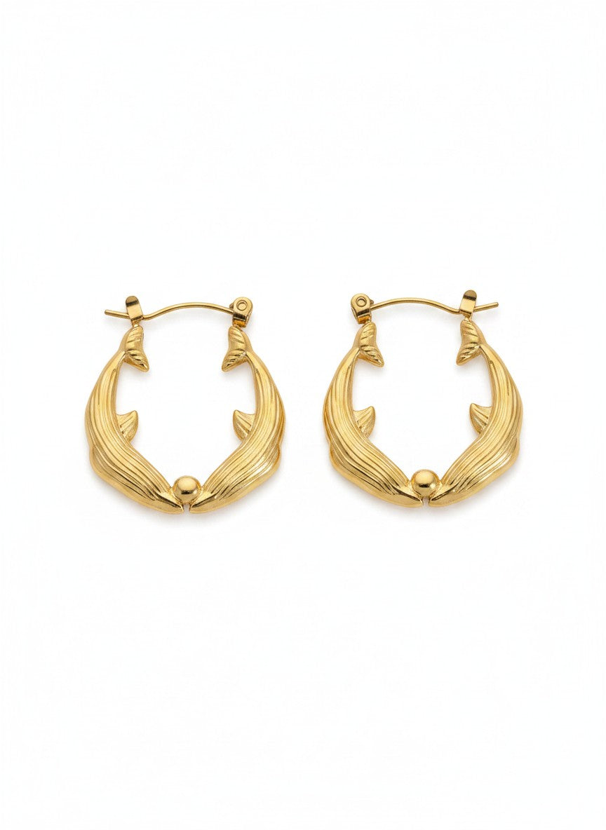 Organic Twist Mini Hoop Earrings