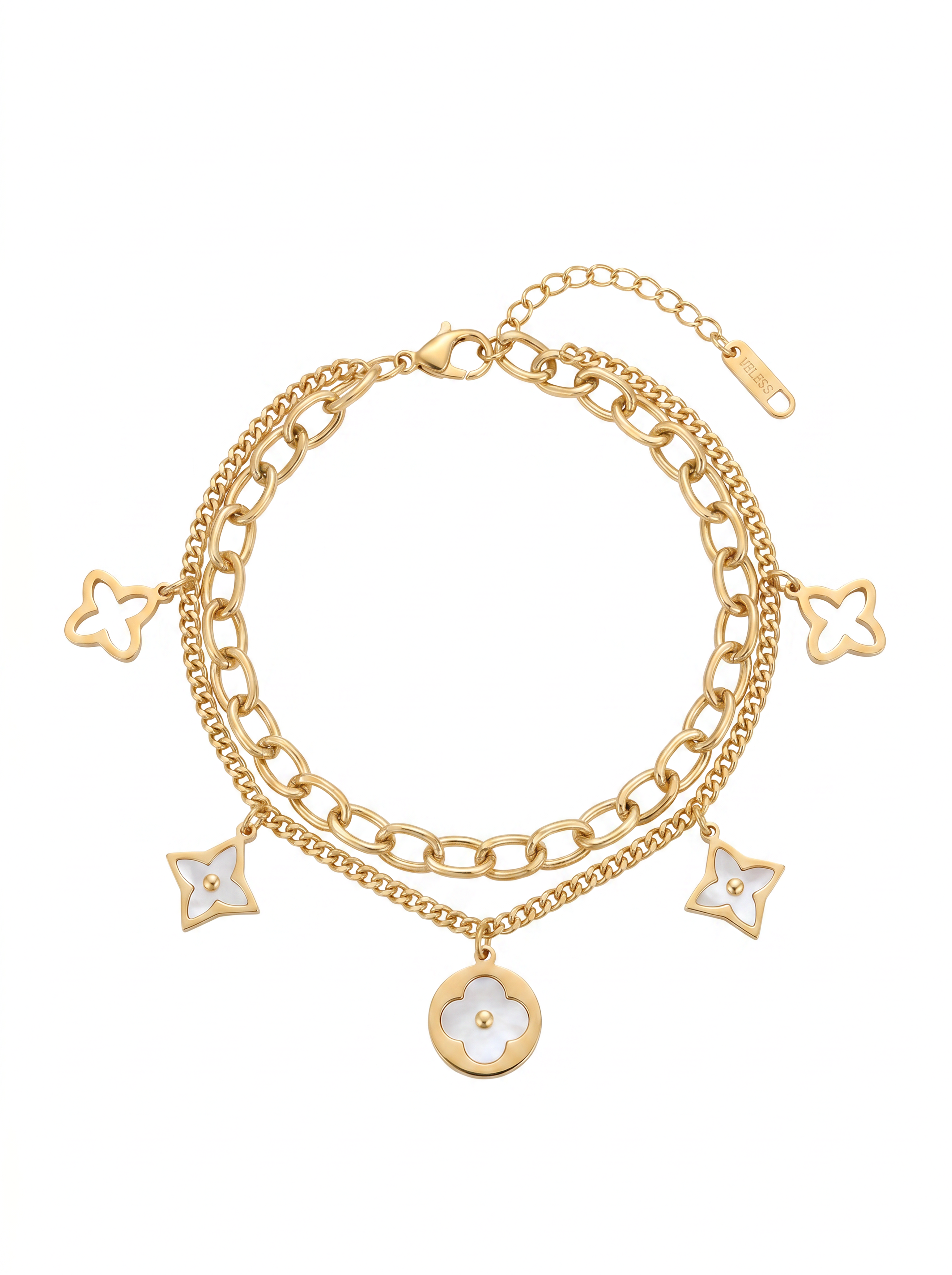 Celestial Charm Layered Circle Necklace