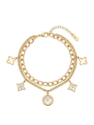 Celestial Charm Layered Circle Necklace