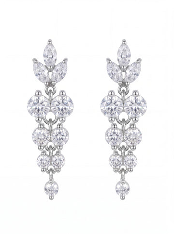 Brilliant Cascading Crystal Drop Earrings