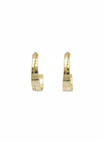 Slim Gold Huggie Hoop Earrings
