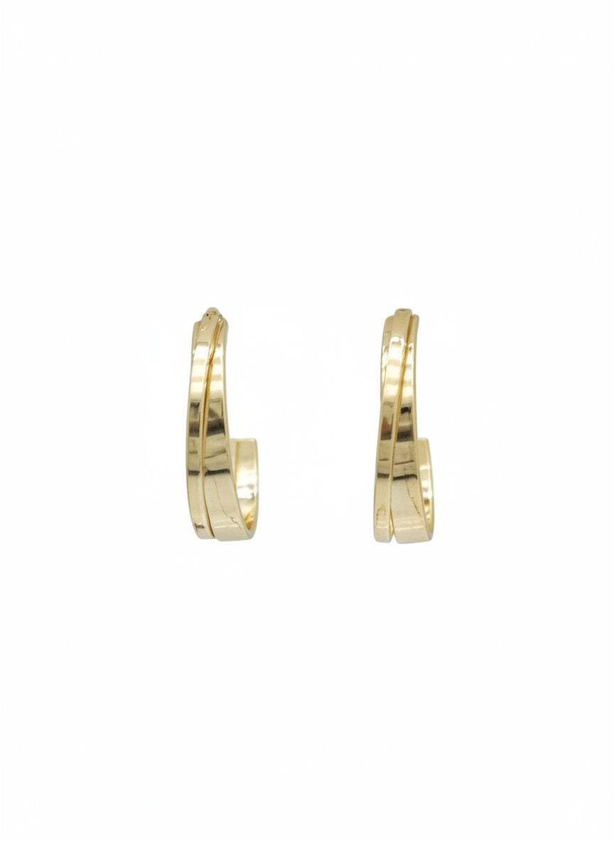 Slim Gold Huggie Hoop Earrings
