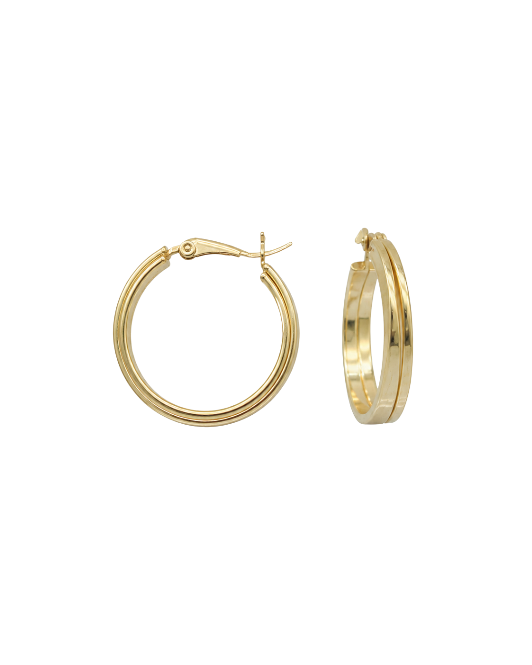 Slim Gold Huggie Hoop Earrings