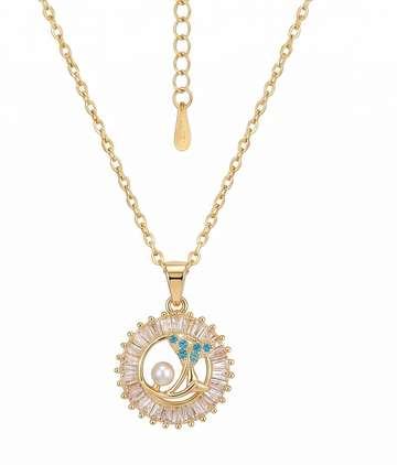 Radiant Evil Eye Medallion Necklace