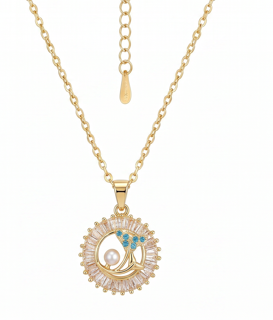 Radiant Evil Eye Medallion Necklace