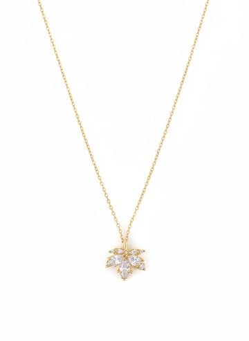 Snowflake Crystal Pendant Necklace