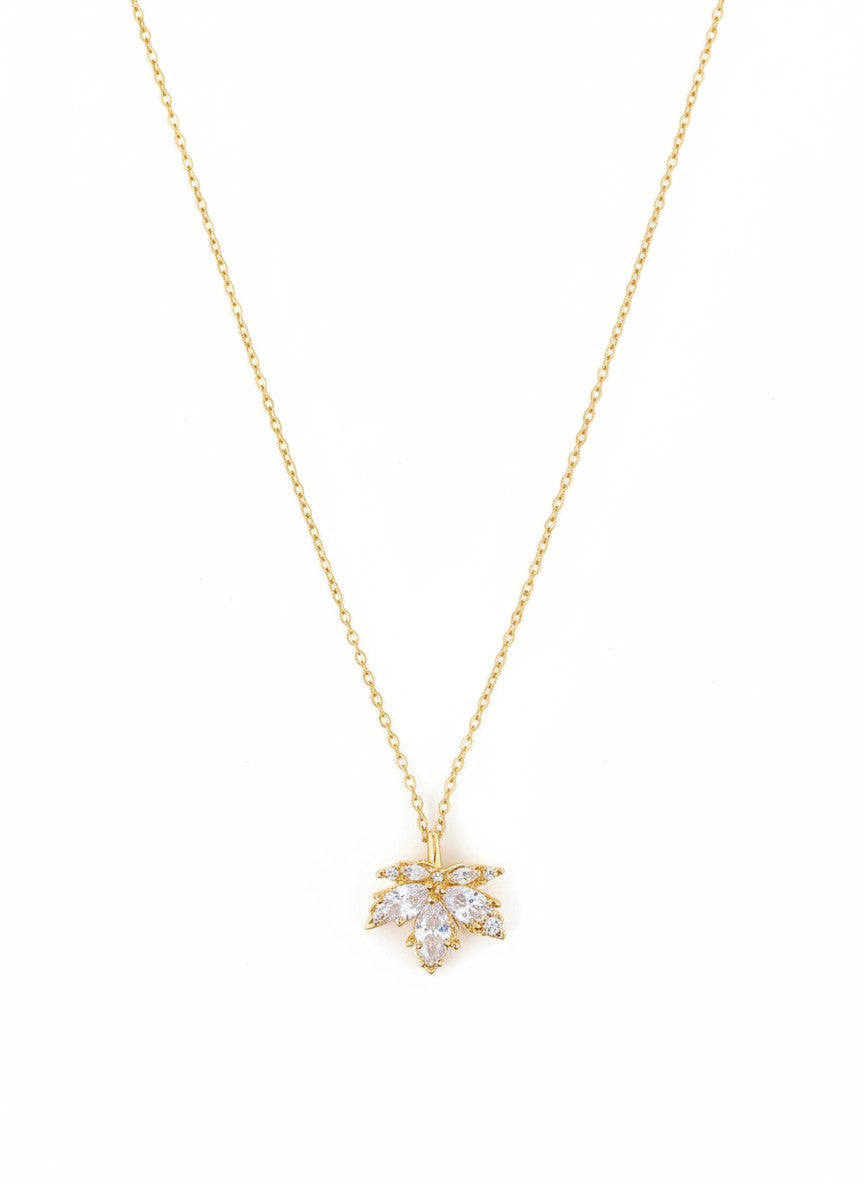 Snowflake Crystal Pendant Necklace