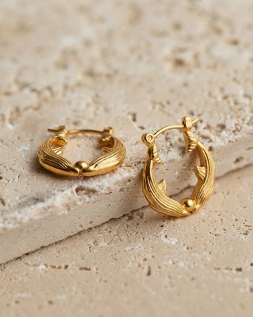 Organic Twist Mini Hoop Earrings