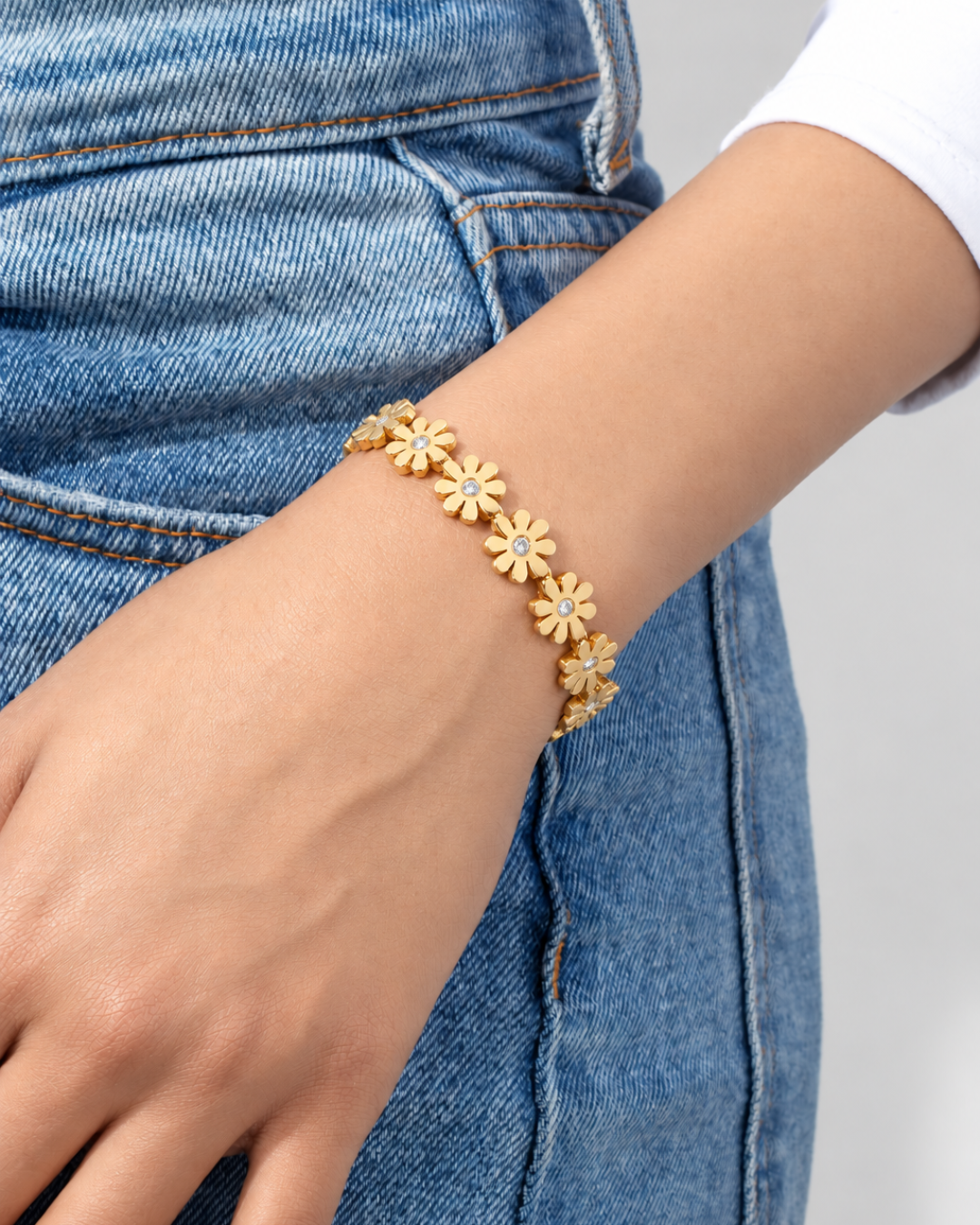Floral Link Bracelet