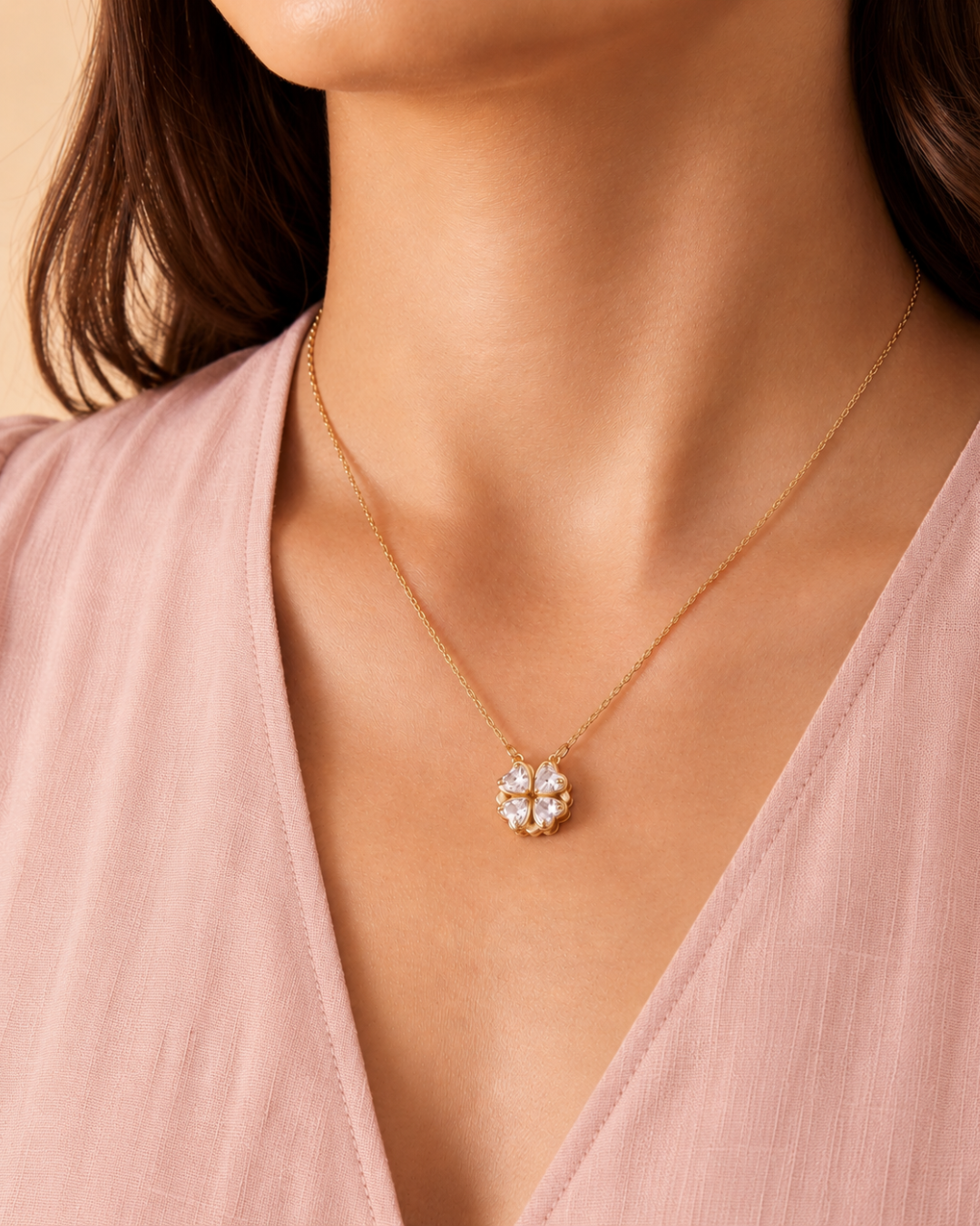 Crystal Floral Necklace