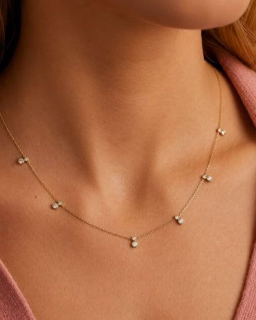 Delicate Station Drop Necklace