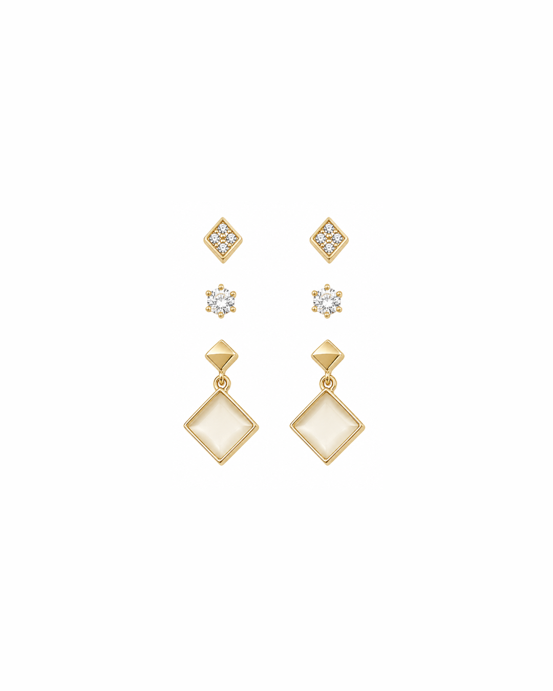 Geometric Drop Earrings