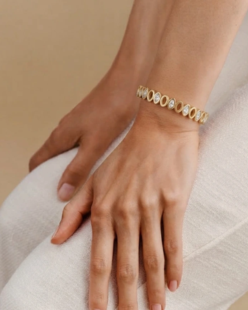 Marquise Crystal Eternity Bracelet