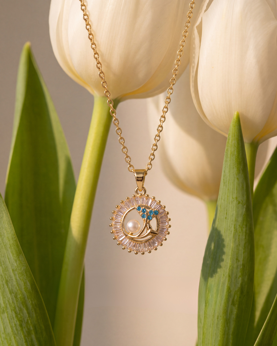 Radiant Evil Eye Medallion Necklace