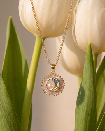Radiant Evil Eye Medallion Necklace