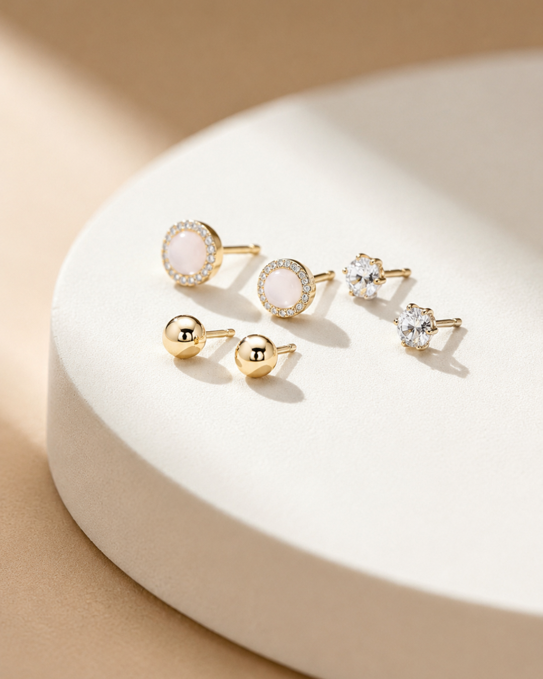 Minimal Stud Earring Set
