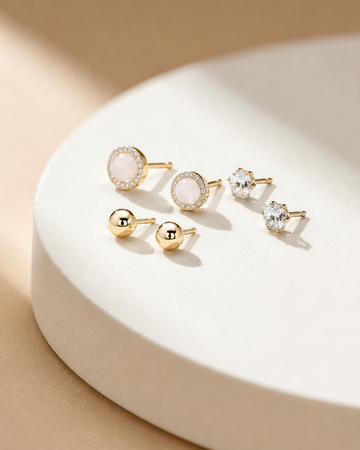 Minimal Stud Earring Set