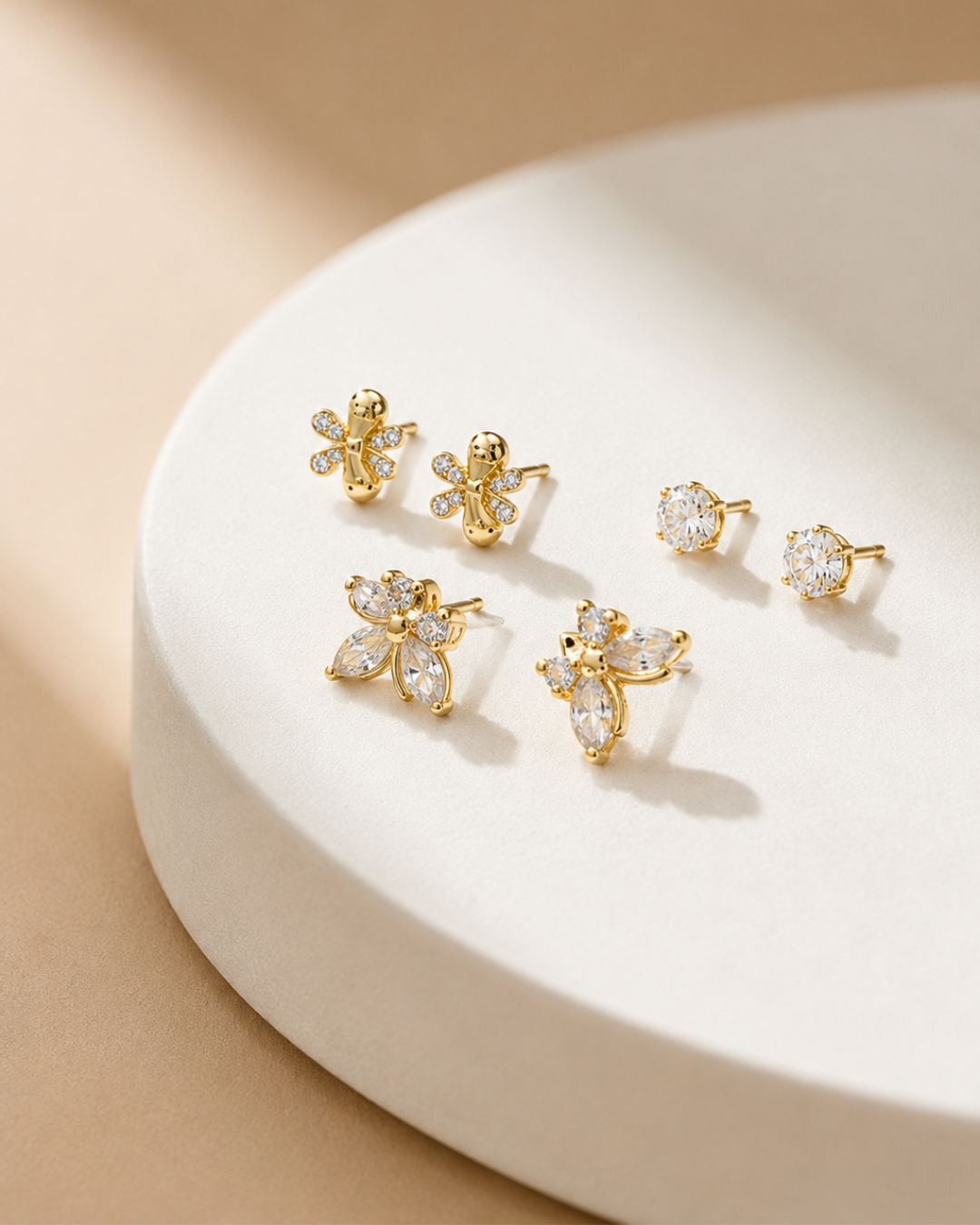 Nature Inspired Stud Set