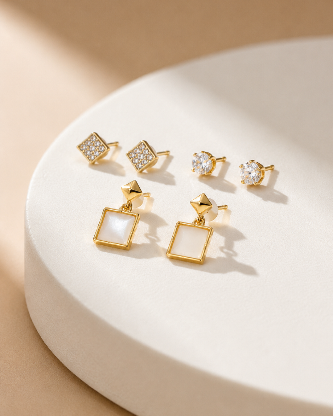 Geometric Drop Earrings