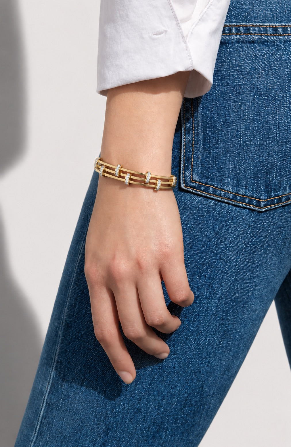 Gold Crystal Bracelet