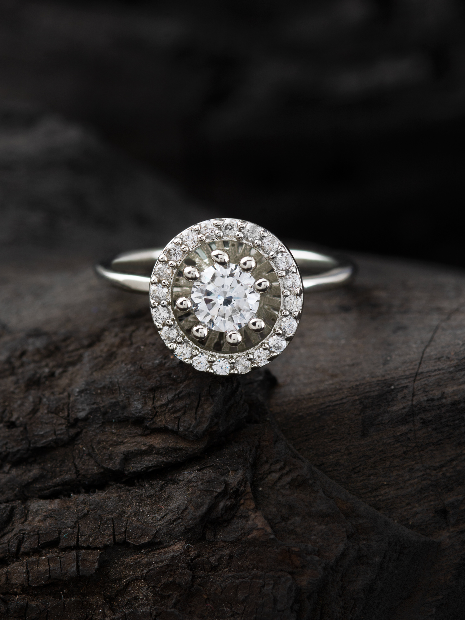 Crystal Flower Finger Ring Quartz Stone Chakra Round Bead Gift Reiki  Healing 1PC | eBay