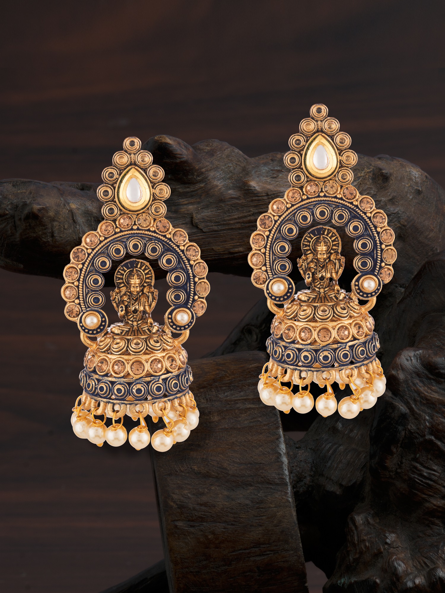 Exquisite Temple Jhumka Earrings - Add a Touch of Traditional Elegance to  Your Look J25723
