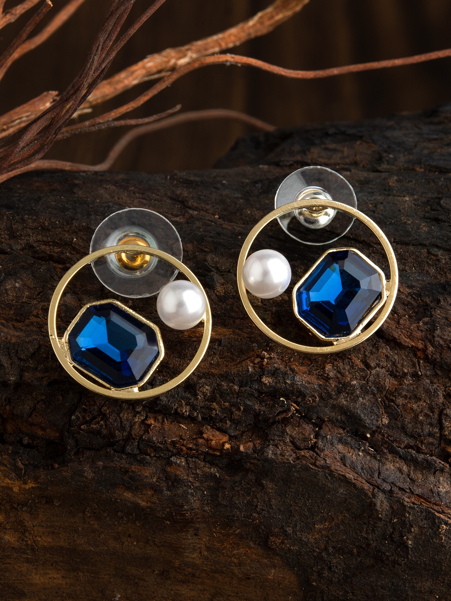 Imitation Stud Earrings, Imitation earring - South India Jewels.