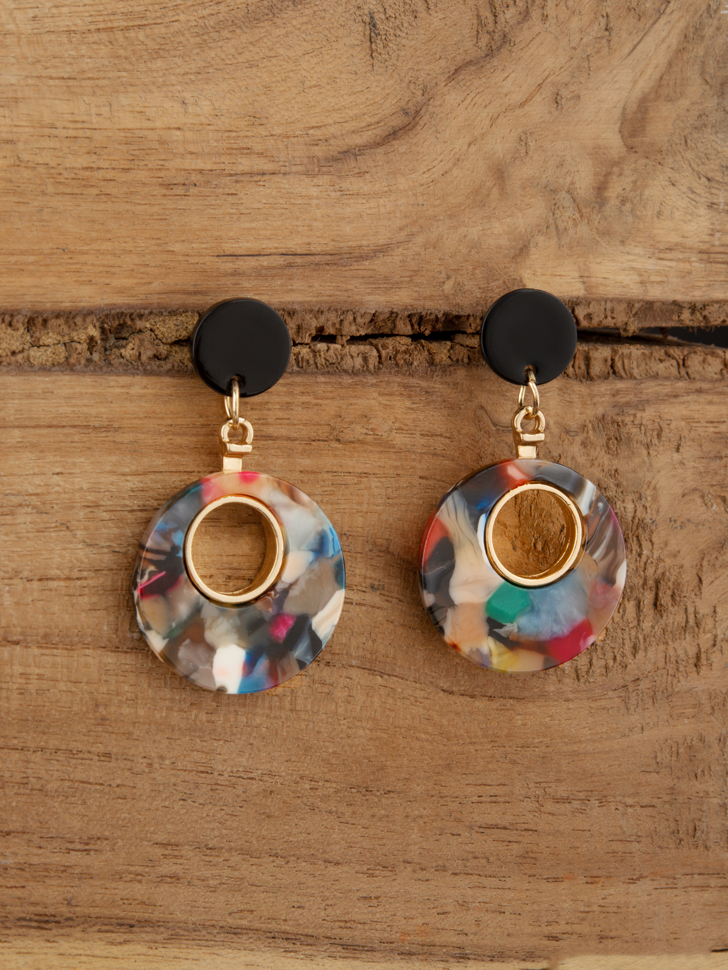 Beautiful Multi Colour Stone Earrings – Siri Jewellery